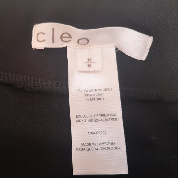 NWT Cleo Ladies Black Slim Straight Leg Pull On Pants - Picture 4 of 9